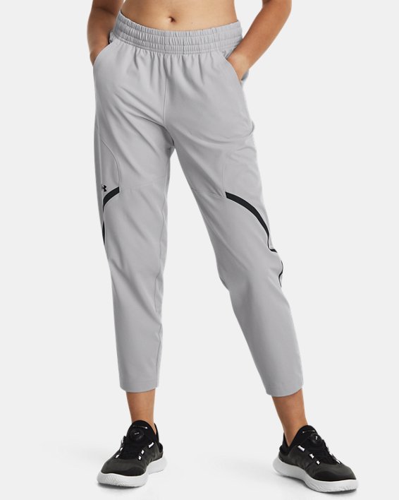 Women's UA Unstoppable Crop Pants in Gray image number 0